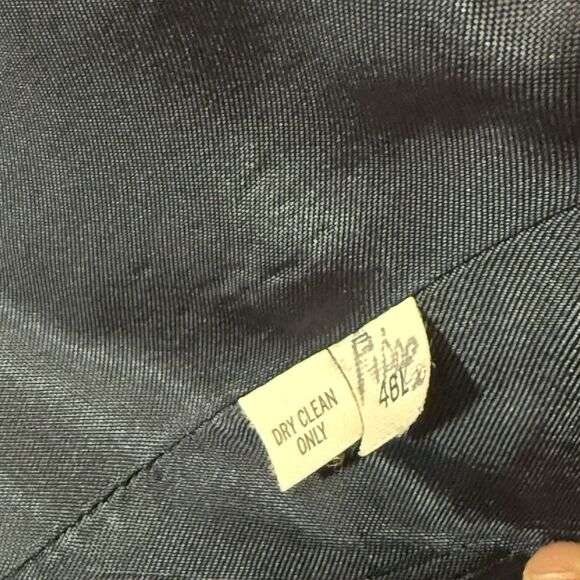 Circle S Western Blazer Sport Coat Navy Blue 46L Rodeo Cowboy Yoke Two Button - Picture 10 of 13